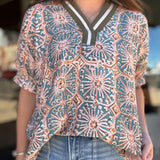 Olive Blossom Blouse