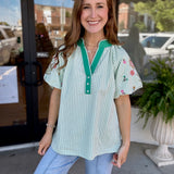 Fresh Pick Floral Stripe Top