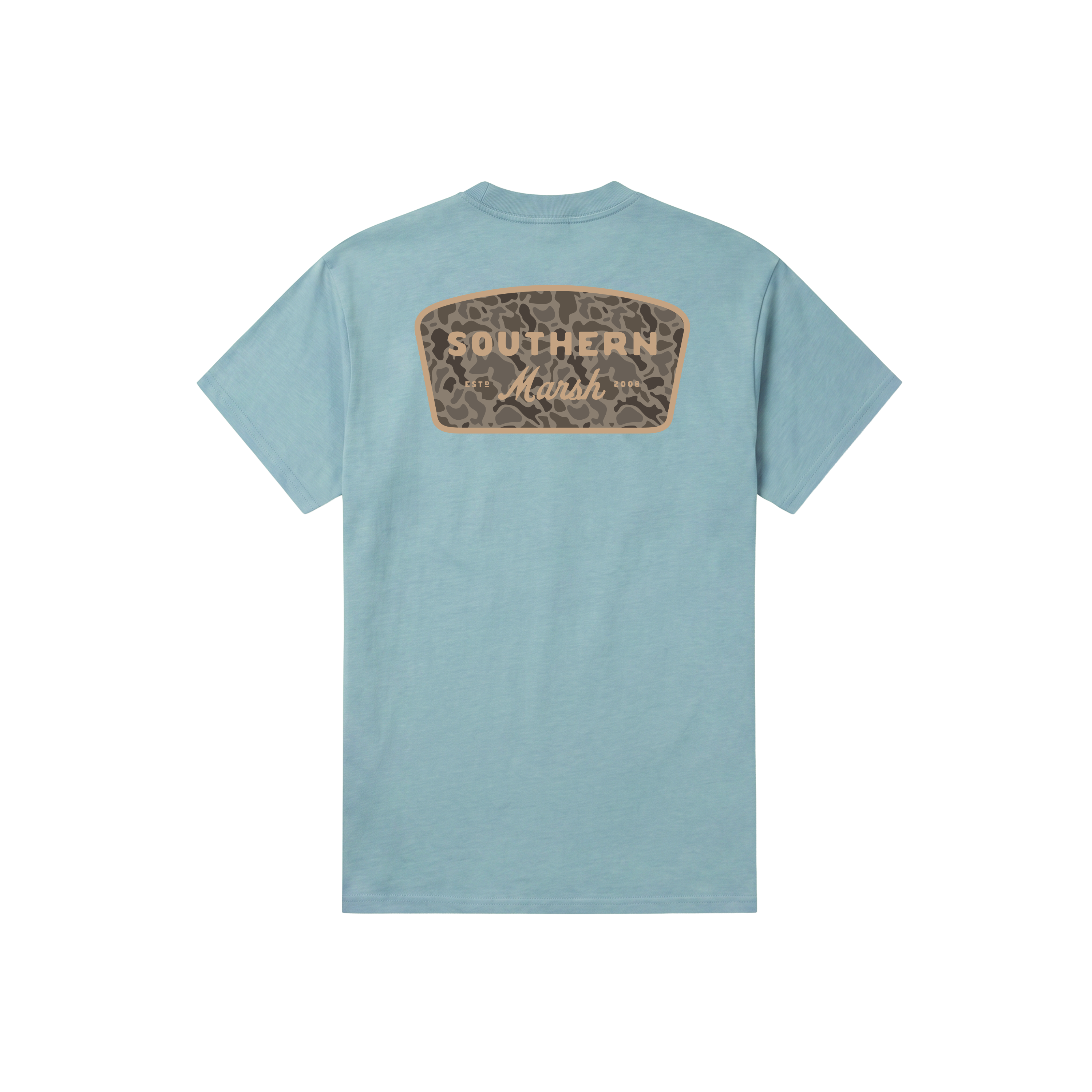 Branding - Retro Camo Tee - Galicia Green
