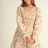 Dancing in the Dark Floral Smocked Dress