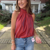 The Kate Tie Wrap Sleeveless Bubble Top