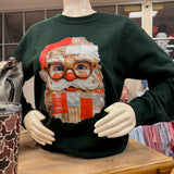 Santa Patchwork Cozy Sweatshirt