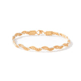 A Mother's Love Bracelet - 14K Gold Artist Wire and Sterling Silver / 6.5" - XS