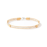 Be the Light Bracelet - 14K Gold Artist Wire and Sterling Silver / 7" - M