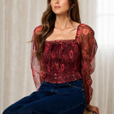 Mulberry Moon Long Sleeve Blouse