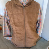 Southern Marsh Huntsville Quilted Vest - Light Brown
