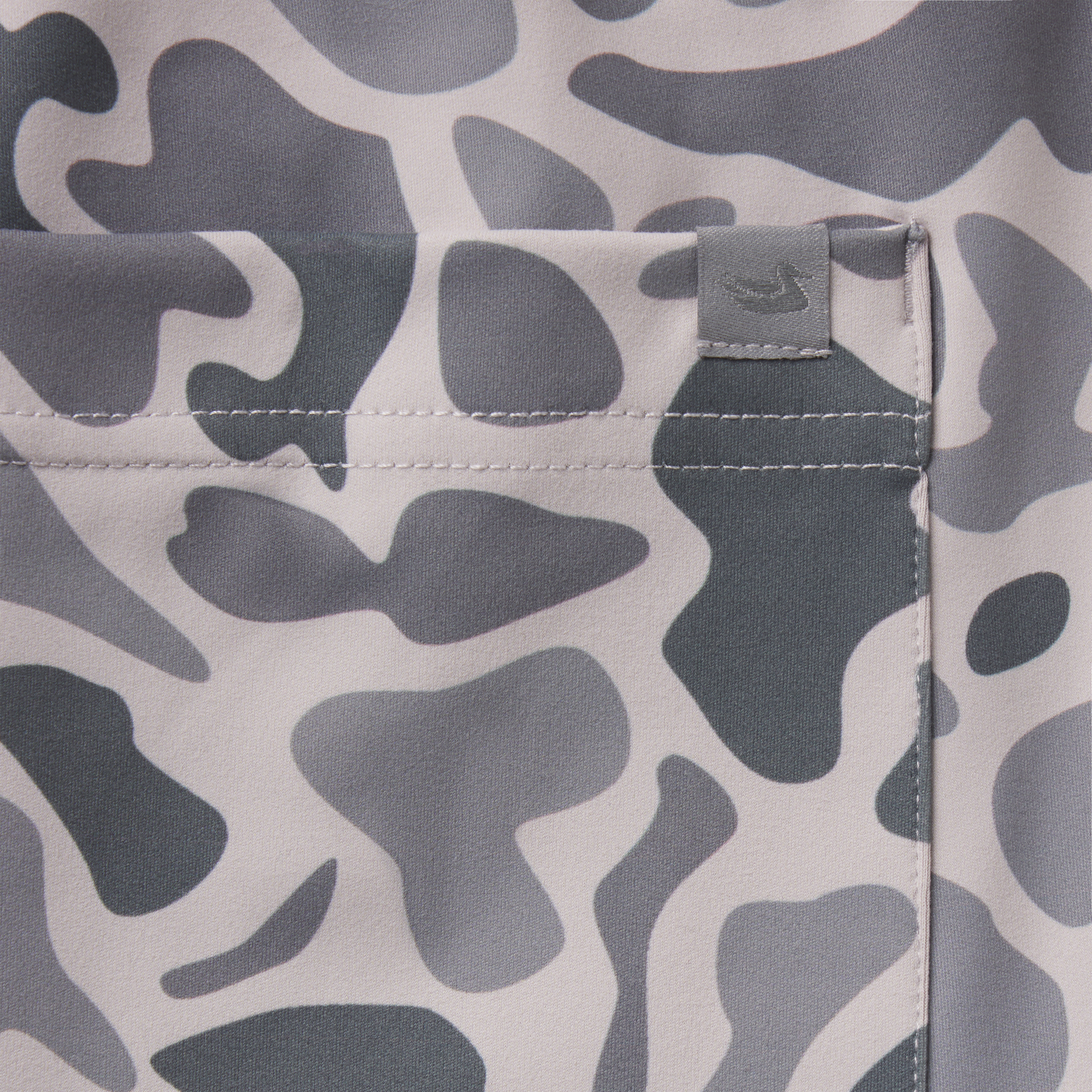 Baldwyn Retro Camo Active Jogger - Light Gray detail