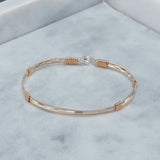 Be the Light Bracelet - 14K Gold Artist Wire and Sterling Silver