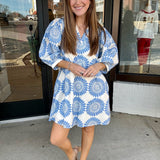 Blue skies babydoll dress