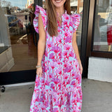 Pink petal breeze dress