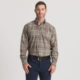 Barnstable Lines Performance Dress Shirt - Sage & Navy