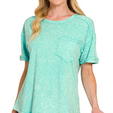 Halo snow washed relaxed fit tee