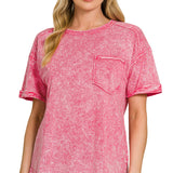 Halo snow washed relaxed fit tee