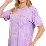 Halo snow washed relaxed fit tee