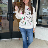 Twinkle Lights Holiday Knit Sweater