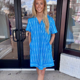 Good Guess Striped Shift Dress