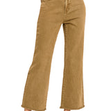 Vintage Acid Wash Frayed Bootcut Jeans