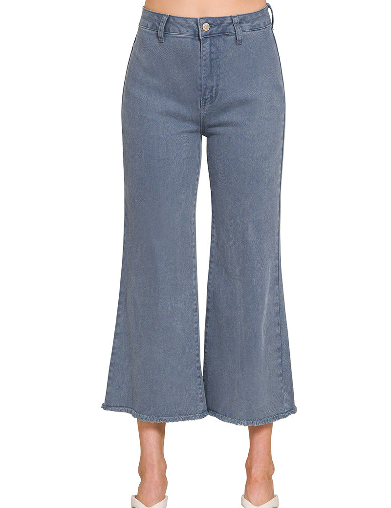 Acid Wash Denim Colored Pants