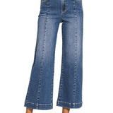 Effortless Wide-Leg Cropped Denim