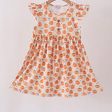 Pumpkin Bow Ruffle Dress
