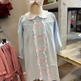 Bluebell bows Ruffle Collar Dress & Bubbles