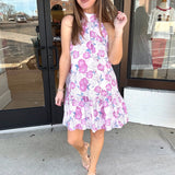 Blushing Bloom Ruffle Dress