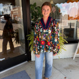 Midnight Bloom Blouse