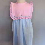 Sweet Peony Button Ruffle Dress