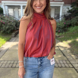 The Kate Tie Wrap Sleeveless Bubble Top