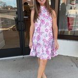 Blushing Bloom Ruffle Dress
