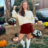 Harvest Days Cable Knit Chunky Sweater