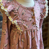 Rose Garden Ruffle Corduroy Set