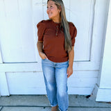 The Button Bloom Knit Top