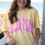 Youth and Adult Lulu Mac Stripe Butter Comfort Colors Tee