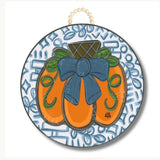 Blue Pumpkin Door Hanger