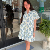 Blue Blush Mini Dress