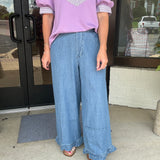 Raised on Ruffles Denim Pants