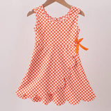 Girls Checkered Game Day Athletic Dress