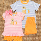 Jellybean Pumpkins and Paws Girl Bloomer Set