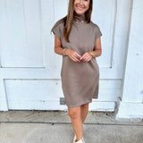 Make it Mocked Mini Dress
