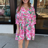 Hamptons Floral Short Dress