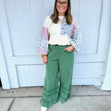 Patchwork Sleeve Top