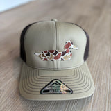 Embroidered camo duck hat