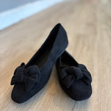 Velour Corky Ballet Flats