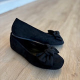 Velour Corky Ballet Flats