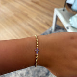 Purple Cross Bara Boheme bracelet