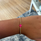 Hot Pink Cross Bara Boheme bracelet