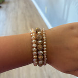 Rhinestone Beaded Bracelet set