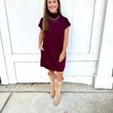 Make it Mocked Mini Dress