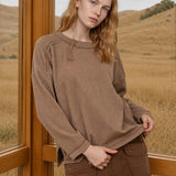 Mocha State of Mind Ribbed Top